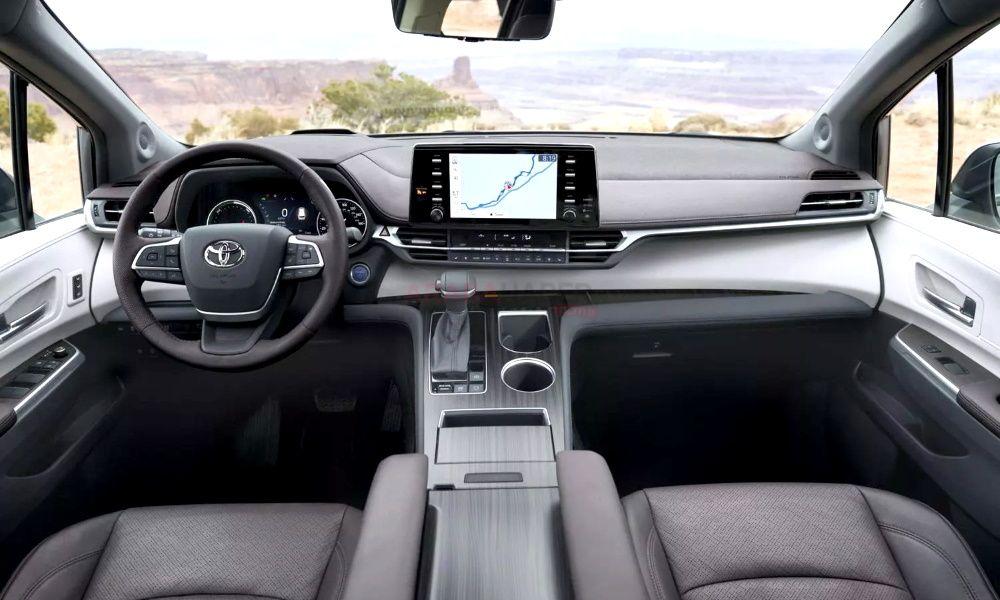 Toyota Sienna Konsol Bölgesi ve İç Tasarım