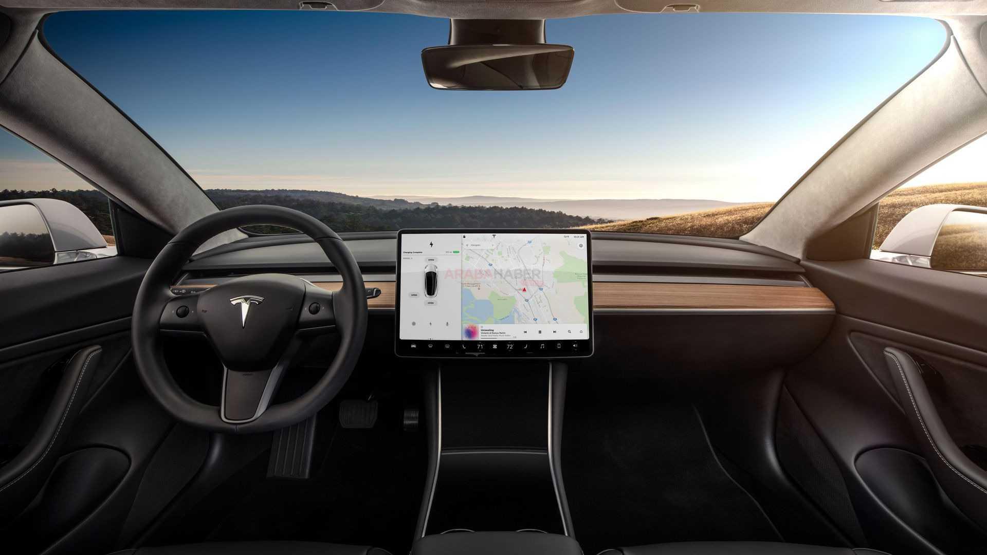 Tesla Model 3 Konsol Bölgesi